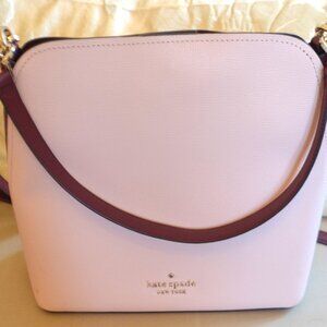 Kate Spade New York  Pink  and Burgundy Satchel Handbag / Crossbody Bag
